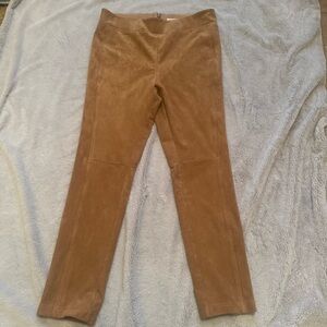 Sugar‎ Lips Tan Faux Suede Women’s Pants Leggings Size Large